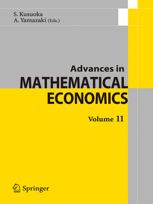 cover image of Advances in Mathematical Economics Volume 11